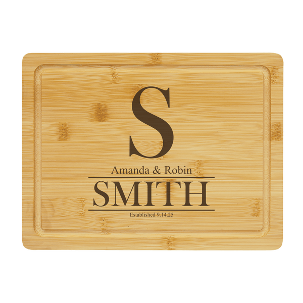 11 1/2 x 9 Bamboo Cutting Board with Drip Ring