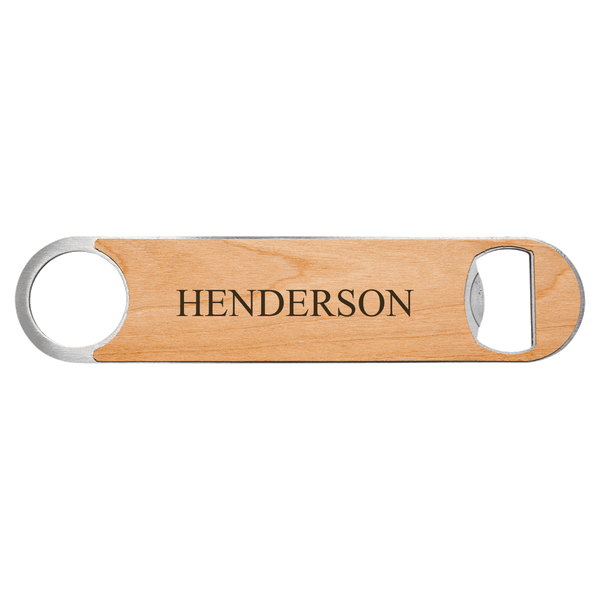 Bottle Opener with Wood Veneer