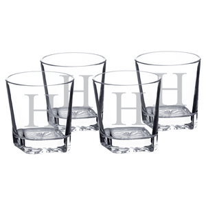 11 oz. Square Rocks Glasses in Gift Box (set of 4)