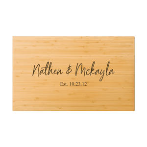 11x17 Bamboo Cutting Board