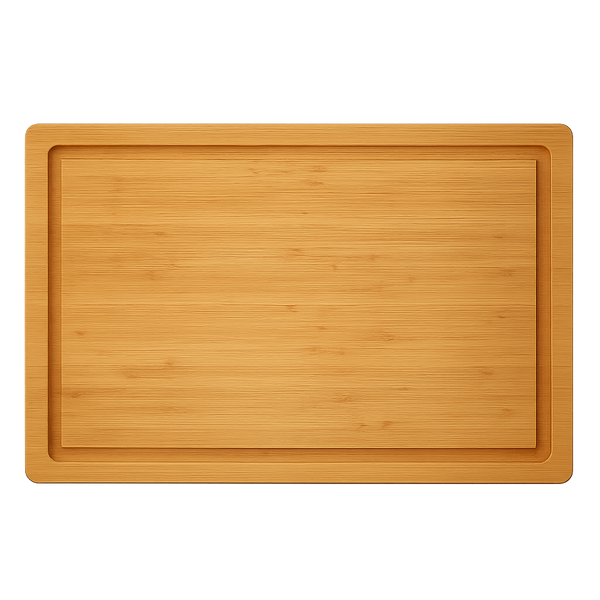 11x17 Bamboo Cutting Board with Juice Grooves