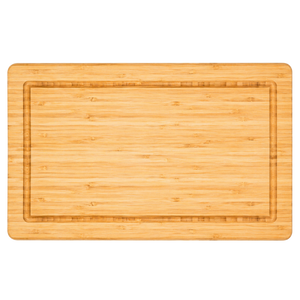 11x17 Bamboo Cutting Board with Juice Grooves