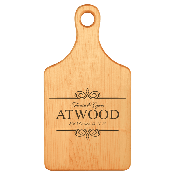 13 1/2 x 7 Maple Paddle Shaped Cutting Board
