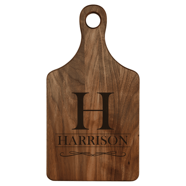 13 1/2 x 7 Walnut Paddle Shape Cutting Board