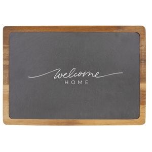 13x9 Acacia Wood/Slate Cutting Board