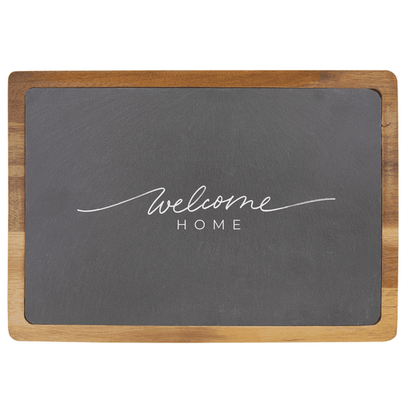13x9 Acacia Wood/Slate Cutting Board