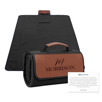 Personalized Picnic Blanket w/Note