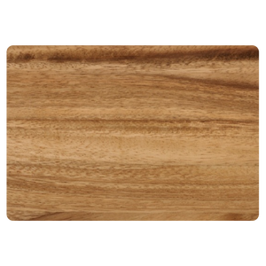 14x10 Acacia Wood/Slate Rectangle Cheese Set with Three Tools