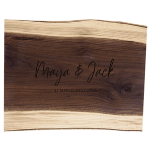 15 x 11 1/2 Black Walnut Cutting and Charcuterie Board