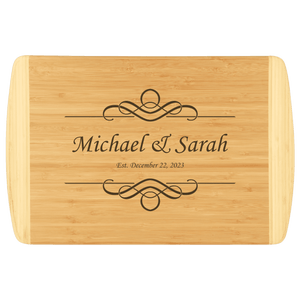 18x12 Bamboo 2-Tone Cutting Board