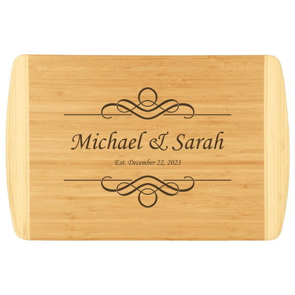 18x12 Bamboo 2-Tone Cutting Board