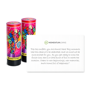Mini Confetti Poppers w/Note - Momentum