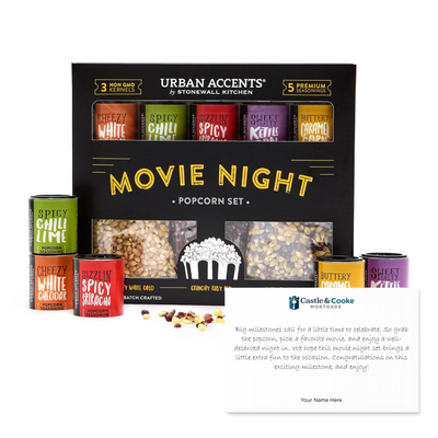 Movie Night Popcorn Kit w/Note