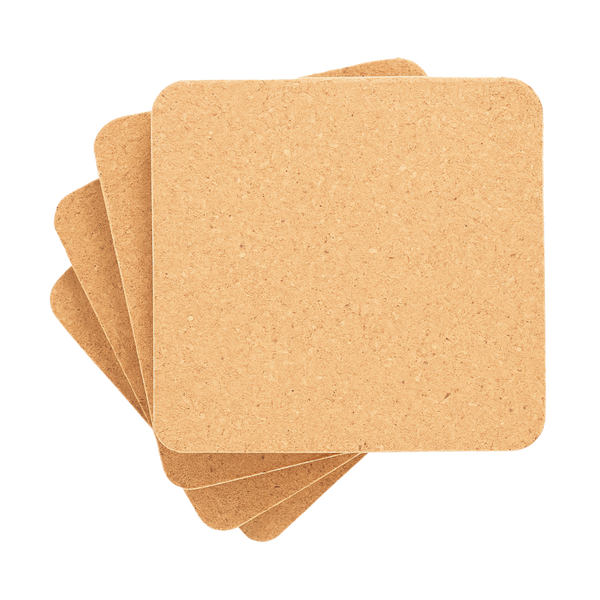 4x4 Square Cork Coaster