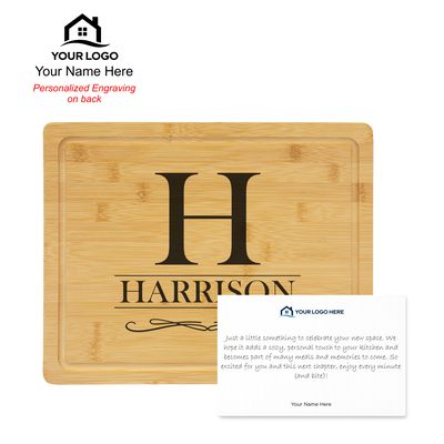 Bamboo Cutting Board w/Note