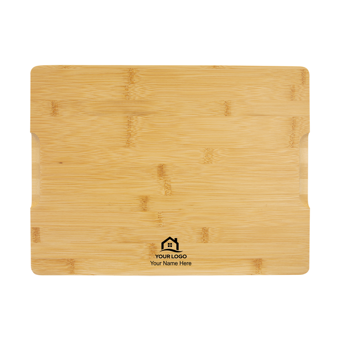 Bamboo Cutting Board w/Note back of gift