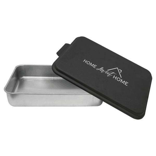 9x13 Aluminum Cake Pan with Black Lid