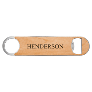 Bottle Opener with Wood Veneer