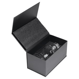 850mL Round Glass Decanter with Black Gift Box