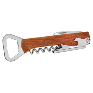 Wooden Bottle Opener & Wine Corkscrew