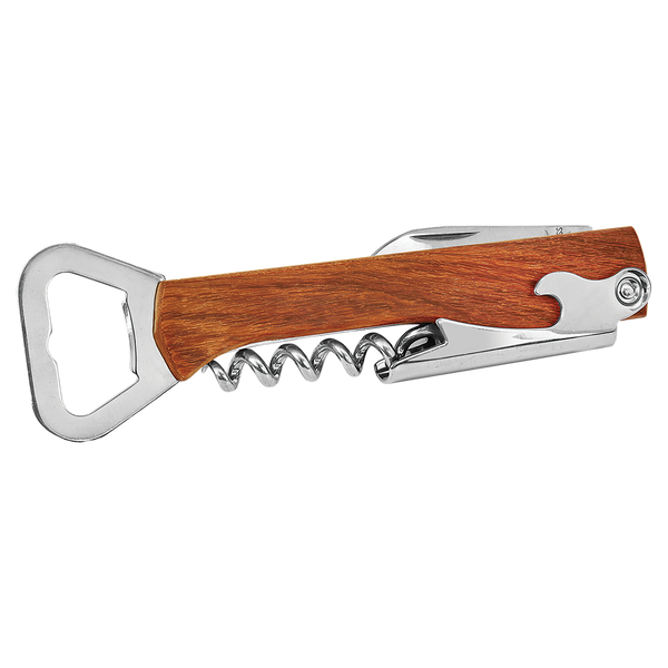 Wooden Bottle Opener & Wine Corkscrew - Cornerstone