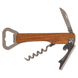 Wooden Bottle Opener & Wine Corkscrew