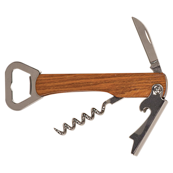 Wooden Bottle Opener & Wine Corkscrew - Cornerstone