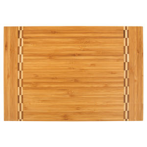 15x10 Bamboo Cutting Board with Butcher Block Inlay
