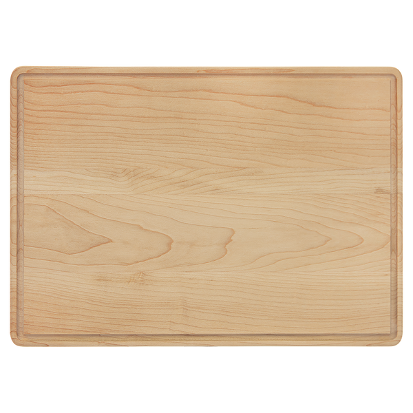 14x10 Maple Cutting Board with Drip Ring