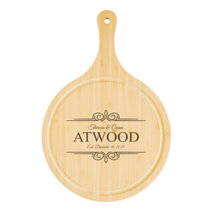 Round Cutting Board with Juice Grooves