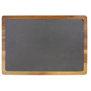 13x9 Acacia Wood/Slate Cutting Board