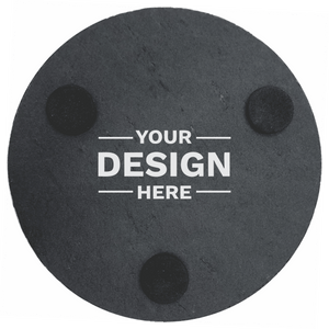 Set of 4 Round Slate Coasters - Canopy Mortgage