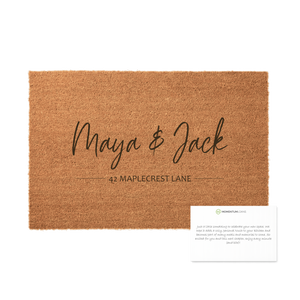 Personalized Small Door Mat w/Note - Momentum