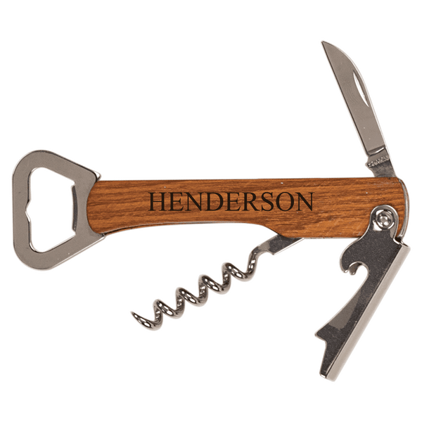 Wooden Bottle Opener & Wine Corkscrew - Cornerstone