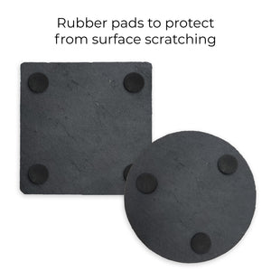 Set of 4 Round Slate Coasters